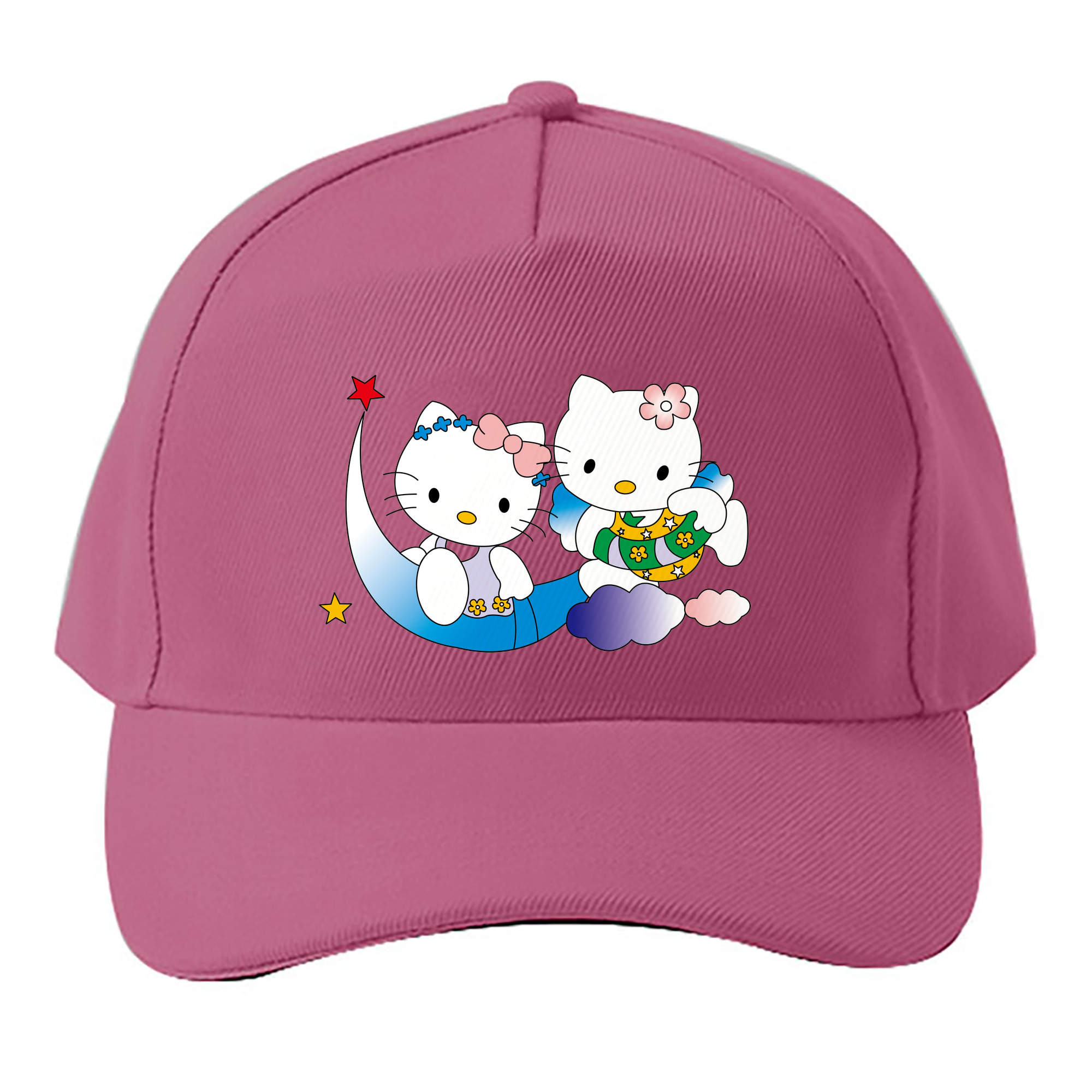 （画像用） Hello Kitty ハローキティ ベースボールキャップ 綿100％ 男女兼用 帽子 スポーツ